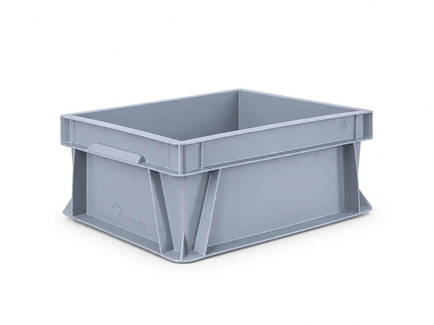 Caja apilable gris 40x30x15